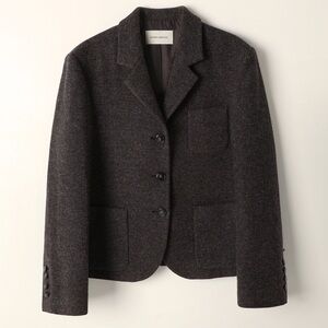 Nothing Written Dain Wool Jacket in Dark Brown Size S/M